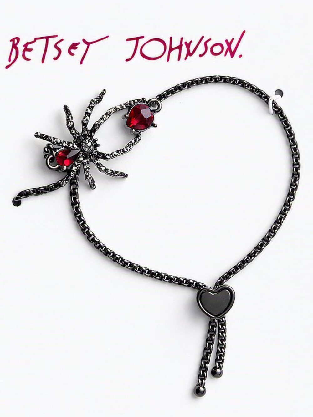 Betsey Johnson Red Gem Spider Bracelet – Gothic